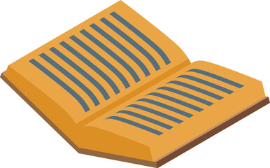 Poster - Open book with blank pages is a great concept for education, library or reading