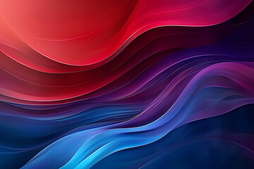 Fototapete - Modern abstract colorful dark red and blue gradient background