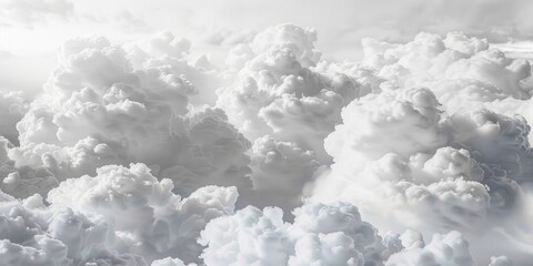 Wall Mural - Fluffy white clouds