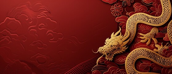 Wall Mural - Chinese new year still life of snake celebration. Chinese new year background 3d illustration. Chinese characters on the object means to fortune, good luck, wealth, and money flow.