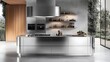 © Creative Deeds - Modern Kitchen with Sleek Design, Stylish Appliances, and Minimalist Interior Décor