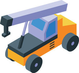 Poster - Mobile crane is lifting heavy loads on a construction site