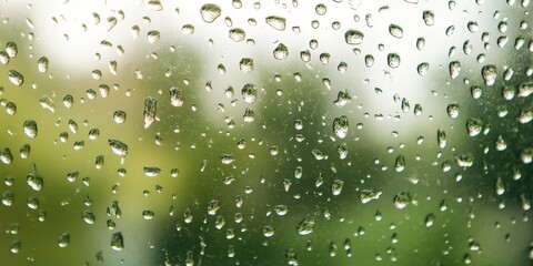 Poster - rain drops on the window