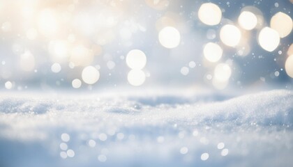 Wall Mural - white snow blur abstract background bokeh christmas blurred beautiful shiny christmas lights