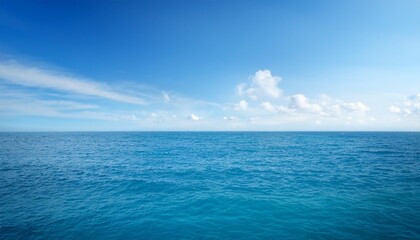 Wall Mural - beautiful blue sea and sky for background