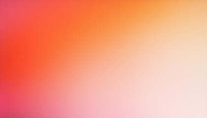 Wall Mural - orange pink white grainy background abstract blurred color gradient noise texture banner poster backdrop copy space