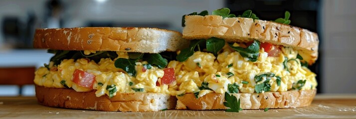 Sticker - Freshly made egg salad sandwiches