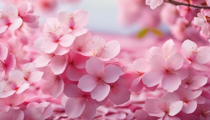 Poster - sakura petals unobtrusive festive background