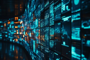 Poster - This vibrant visualization showcases the interconnected world of social networking, video streaming, and the remarkable rise of NFTs, transforming various industries in exciting ways
