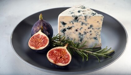 Wall Mural - blue cheese with figs walnuts and rosemary