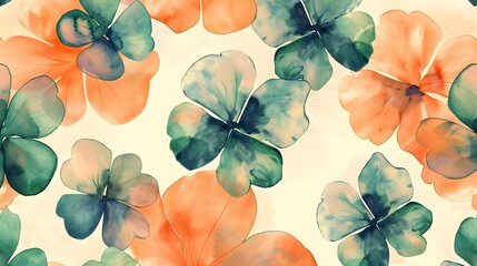 Wall Mural - Vintage seamless floral pattern