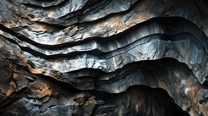 Wall Mural - Abstract layered rocks background