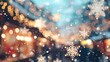 © Michael - Defocused Christmas themed background with snowflakes