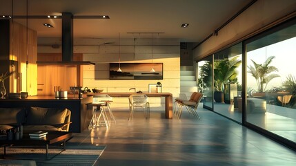 Wall Mural - Modern Living Interior Design