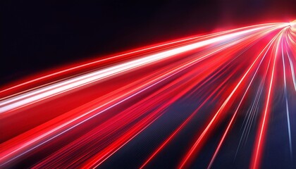 modern red neon speed line