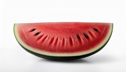 Wall Mural - seedless black watermelon isolated on white background