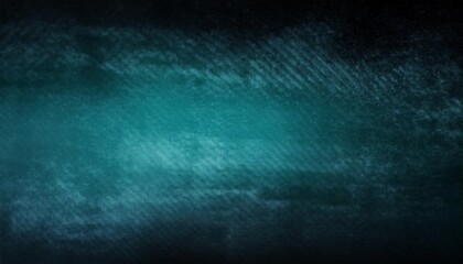 Wall Mural - dark grainy background blue green black abstract backdrop noise texture banner poster grunge header design copy space