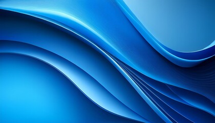 Wall Mural - abstract blue background with waves and curves 21 to 9 aspect ratio generative ai