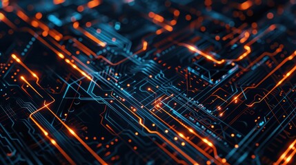 Poster - Abstract Digital Circuitry