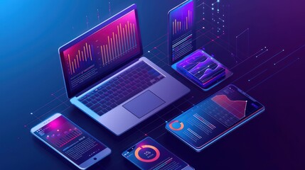 Poster - Data Analysis and Visualization with Laptop, Phones and Tablets