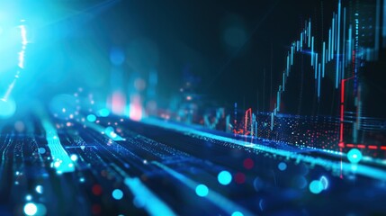 Poster - Abstract Stock Market Data Visualization