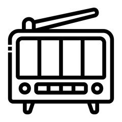 Poster - radio Line Icon