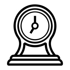 Poster - clock Line Icon