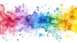 © BOJOShop - Abstract Watercolor Rainbow Background  Colorful Splashes  Pastel Colors  Design Element