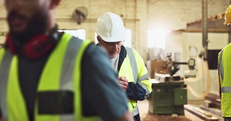 Poster - construction team, briefing and safety instructions on site for compliance, maintenance and ppe by m