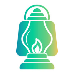 Wall Mural - lantern Gradient icon