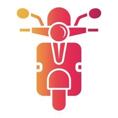 Wall Mural - scooter Gradient icon