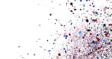 Wall Mural - stars confetti on american independence day party