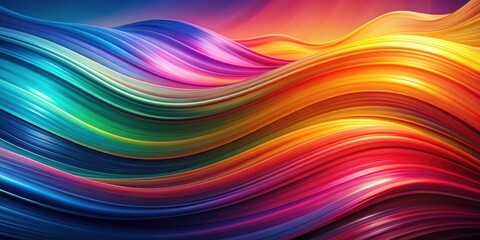 Abstract colorful background with vibrant waves , abstract, colorful, background, waves, design, pattern, vibrant, flowing