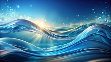 Wall Mural - Abstract background with flowing waves, abstract, background, waves, water, flow, design, texture, pattern, artistic, digital, sea