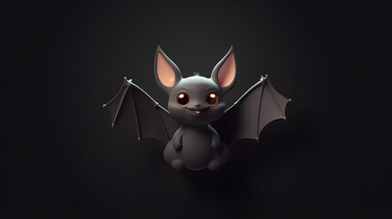 Poster - Bat 3d cartoon style