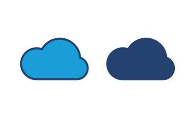 Sticker - cloud icon vector. cloud vector icon