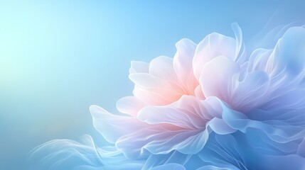 Poster - Abstract pastel floral background with soft petals