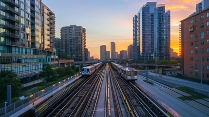 Poster - How transit-oriented development is reshaping urban landscapes in real estate.