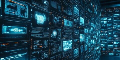 Poster - This visualization shows various forms of digital content, social networking platforms, video streaming services, and NFTs, illustrating todays intricate interconnected digital landscape
