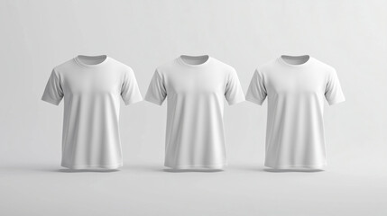 Men's black blank T-shirt template, two sides, natural shape on invisible mannequin, for your design mockup for print, isolated on shop store background. Set Mockup of a white oversized t-shirt 3D