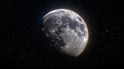 the high-resolution image displays the moon as seen from earth, highlighting infinitely magnified su
