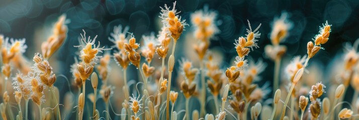 moldy sprouted wheat deteriorating due to fungal growth