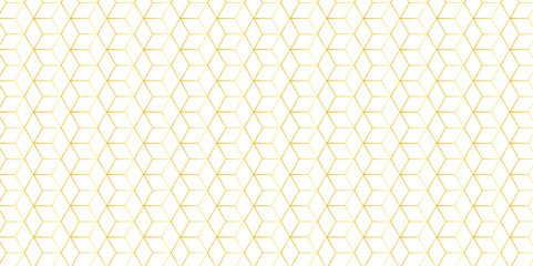 Wall Mural - Vector abstract hexagonal futuristic geometric backdrop White background and embossed hexagon , honeycomb gold lien cube hexagon concept design abstract technology wallpaper background.