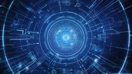 abstract technology background with code