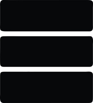 a set of four black rectangular stickers