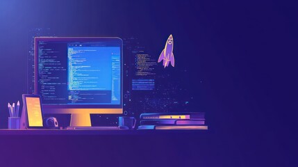 web development computer room view