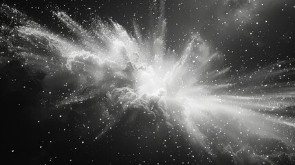 cosmic burst in the night sky
