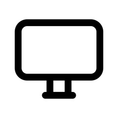 Wall Mural - monitor line icon