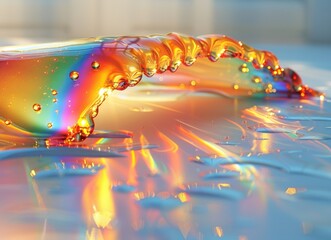 Poster - abstract liquid art - a splash of colors