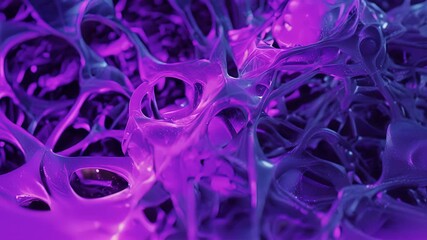 Wall Mural - An intricate web of ion channels and pumps working together to create an action potential.